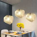 GobekUsa Ice Cake Glass Chandelier Pendant Lights for Indoor Decor Lighting