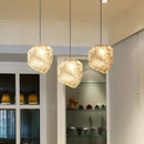 GobekUsa Ice Cake Glass Chandelier Pendant Lights for Indoor Decor Lighting