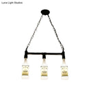GobekUsa Frosted White Glass Island Lamp - Loft Style, Black Wine Bottle Design - Perfect for Restaurants, Ceiling Suspension Lighting