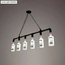GobekUsa Frosted White Glass Island Lamp - Loft Style, Black Wine Bottle Design - Perfect for Restaurants, Ceiling Suspension Lighting