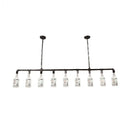 GobekUsa Frosted White Glass Island Lamp - Loft Style, Black Wine Bottle Design - Perfect for Restaurants, Ceiling Suspension Lighting