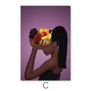 Fruit Bowl Woman Canvas