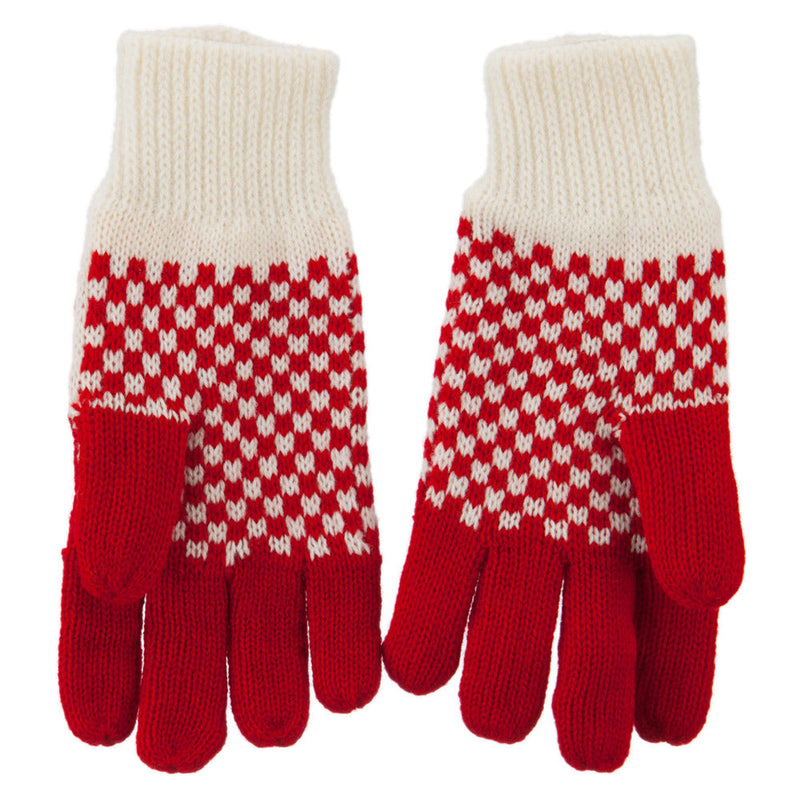 Fancy Snowflake Design Gloves