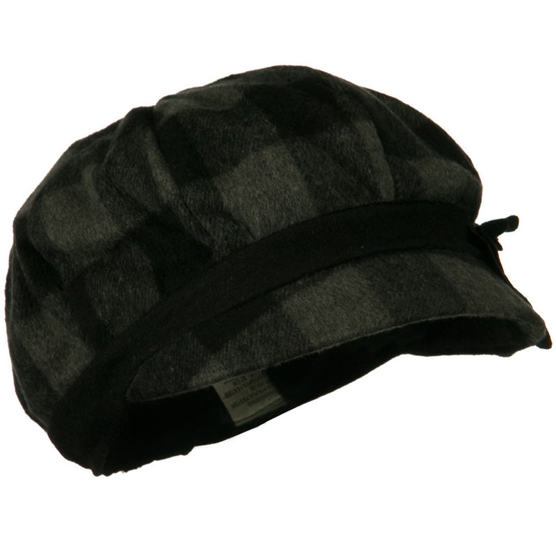 Flower Short Brim Newsboy Hat