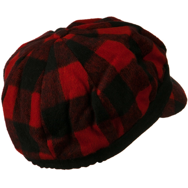 Flower Short Brim Newsboy Hat