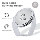 Makeup Mirror with Magnification & Swivel
