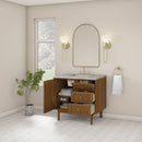 James Martin Laurent 36" Dual Mount Single Bathroom Vanity, Honey Oak
