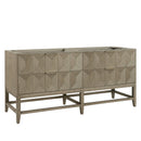 James Martin Emmeline 72" Double Bathroom Vanity, Pebble Oak
