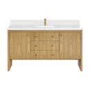 James Martin Hudson 60" Single Bathroom Vanity, Light Natural Oak