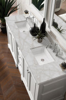 James Martin De Soto 72" Double Bathroom Vanity, Bright White