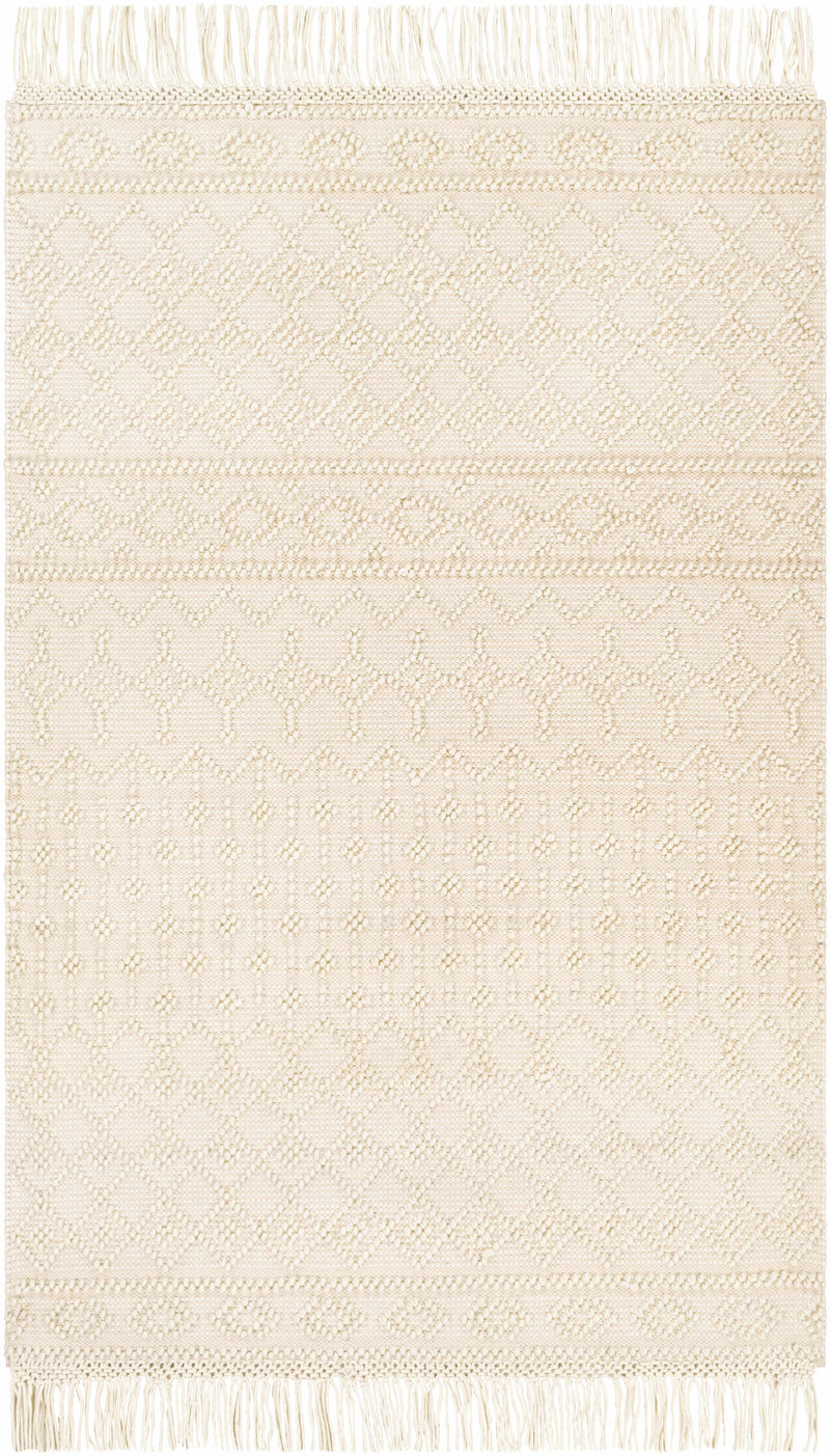 Brothers Beige Wool&Cotton Rug