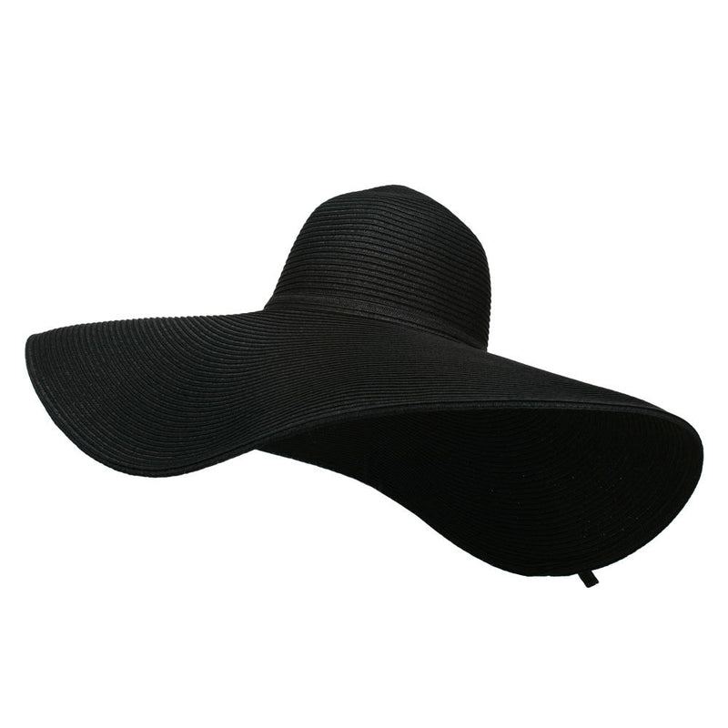 Wavy Brim Paper Braid Sun Hat