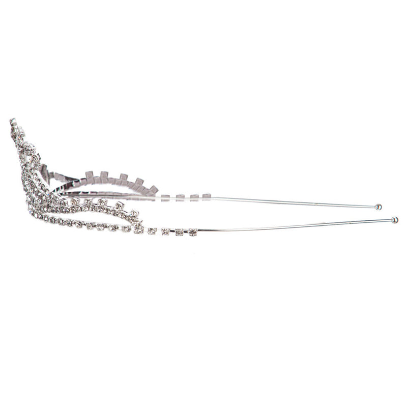 Rhinestone Wave Tiara Crown