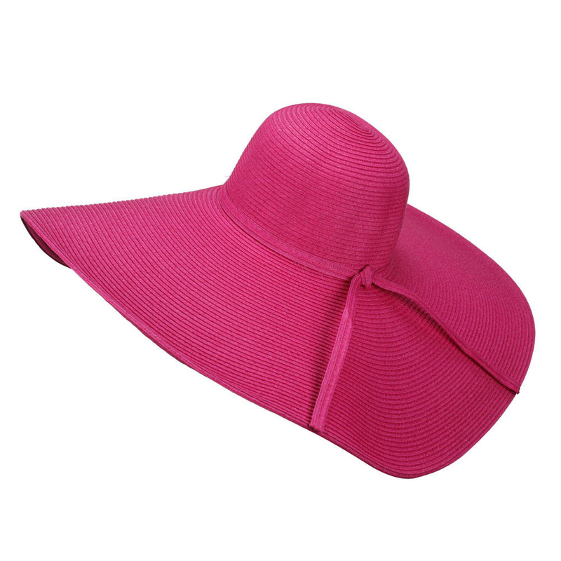 Wavy Brim Paper Braid Sun Hat