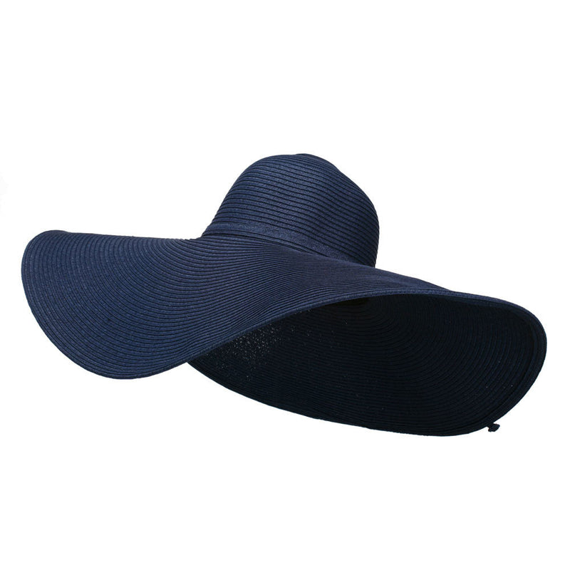 Wavy Brim Paper Braid Sun Hat