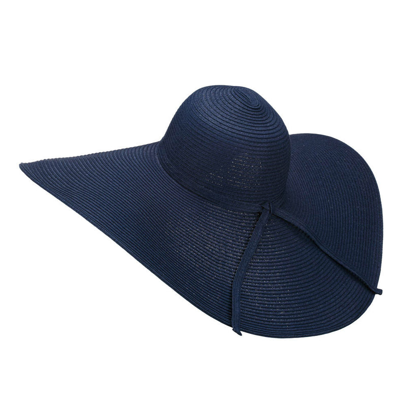 Wavy Brim Paper Braid Sun Hat