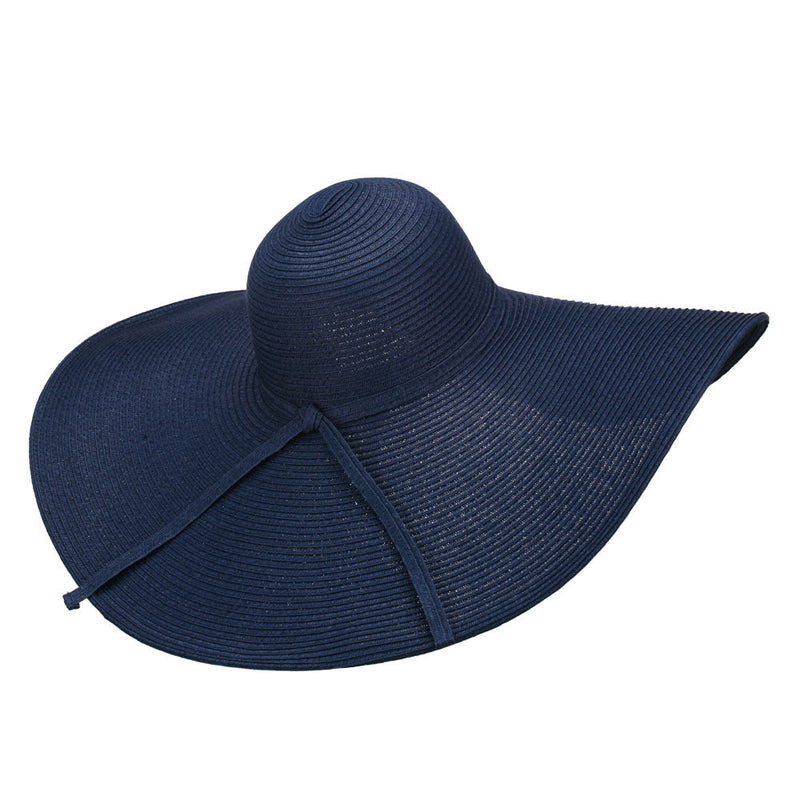 Wavy Brim Paper Braid Sun Hat