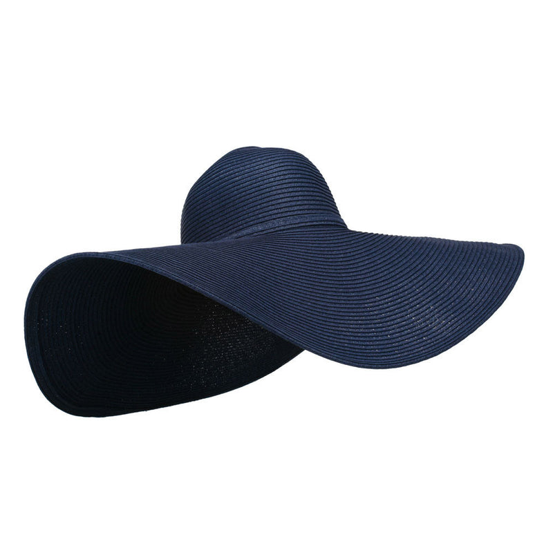Wavy Brim Paper Braid Sun Hat