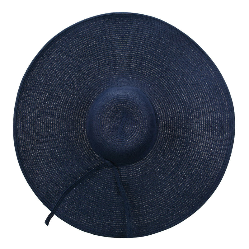 Wavy Brim Paper Braid Sun Hat