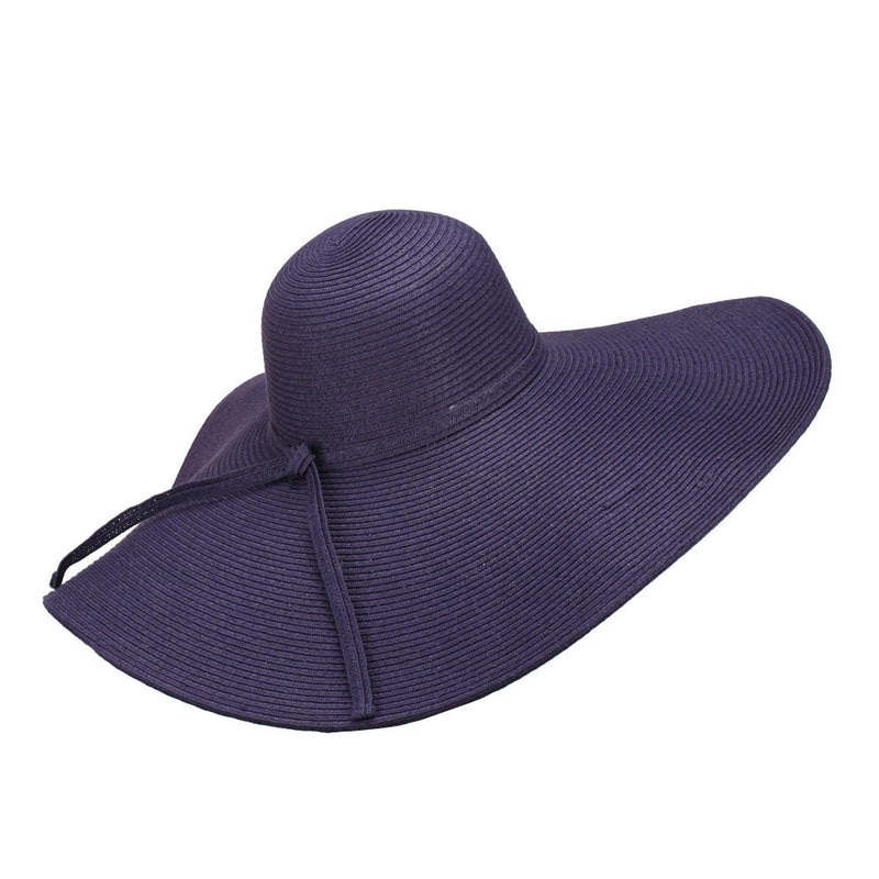Wavy Brim Paper Braid Sun Hat