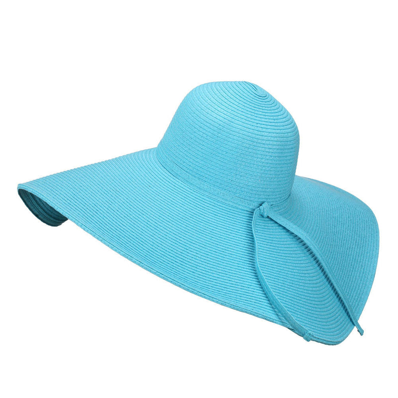 Wavy Brim Paper Braid Sun Hat