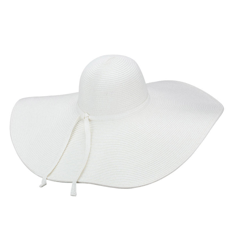 Wavy Brim Paper Braid Sun Hat