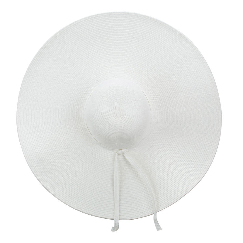 Wavy Brim Paper Braid Sun Hat