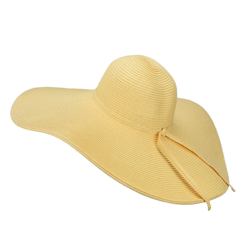 Wavy Brim Paper Braid Sun Hat