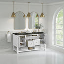James Martin Breckenridge 60" Double Bathroom Vanity, Bright White
