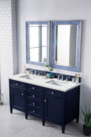 James Martin Brittany 60" Double Bathroom Vanity, Victory Blue