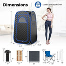 Full-Body Personal Sauna Tent with 1000W 3L Steam Generator for Home Spa Relaxation by LJGDeals