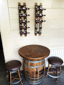 Whiskey & Wine Barrel Home Bar Set