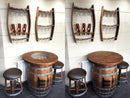 Whiskey & Wine Barrel Home Bar Set