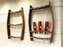 Whiskey & Wine Barrel Home Bar Set