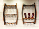 Whiskey & Wine Barrel Home Bar Set