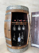 Whiskey & Wine Barrel Home Bar Set