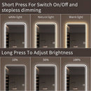 Full Length Floor Mirror LED with Dimming & 3 Color Modes