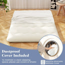 Queen/King/Twin/Full Futon Mattress Floor Sleeping Pad with Washable Cover Beige by LJGDeals