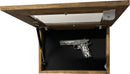 Gun Display Cabinet with Magnetic Gun Mount and Secure Magnetic Lock