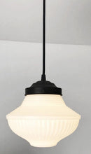 Vintage Milk Glass Pendant Light | 8.25"