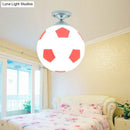 GobekUsa Fun Football Flushmount Ceiling Light for Boys Room