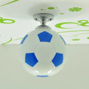 GobekUsa Fun Football Flushmount Ceiling Light for Boys Room