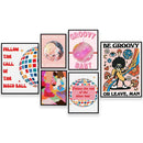 Funky disco gogo boot canvas print bedroom retro wall art by Decorbites