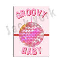 Funky disco gogo boot canvas print bedroom retro wall art by Decorbites