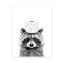 GobekUsa Funny Animal Bathroom Poster Wall Art
