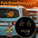 Funny black & gold smiley face led sign light car decor by Decorbites