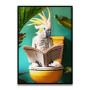GobekUsa Funny Cat Bathroom Wall Art Print