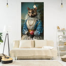 Funny cats red & white wall hanging bedroom tapestry by Decorbites
