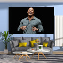 Funny muscular man blueberry pancakes tapestry wall hanging bedroom decor by Decorbites