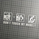 Don't Touch My Tesla | Funny Vinyl Stickers | UV-Resistant & Waterproof | Express Your Humor
